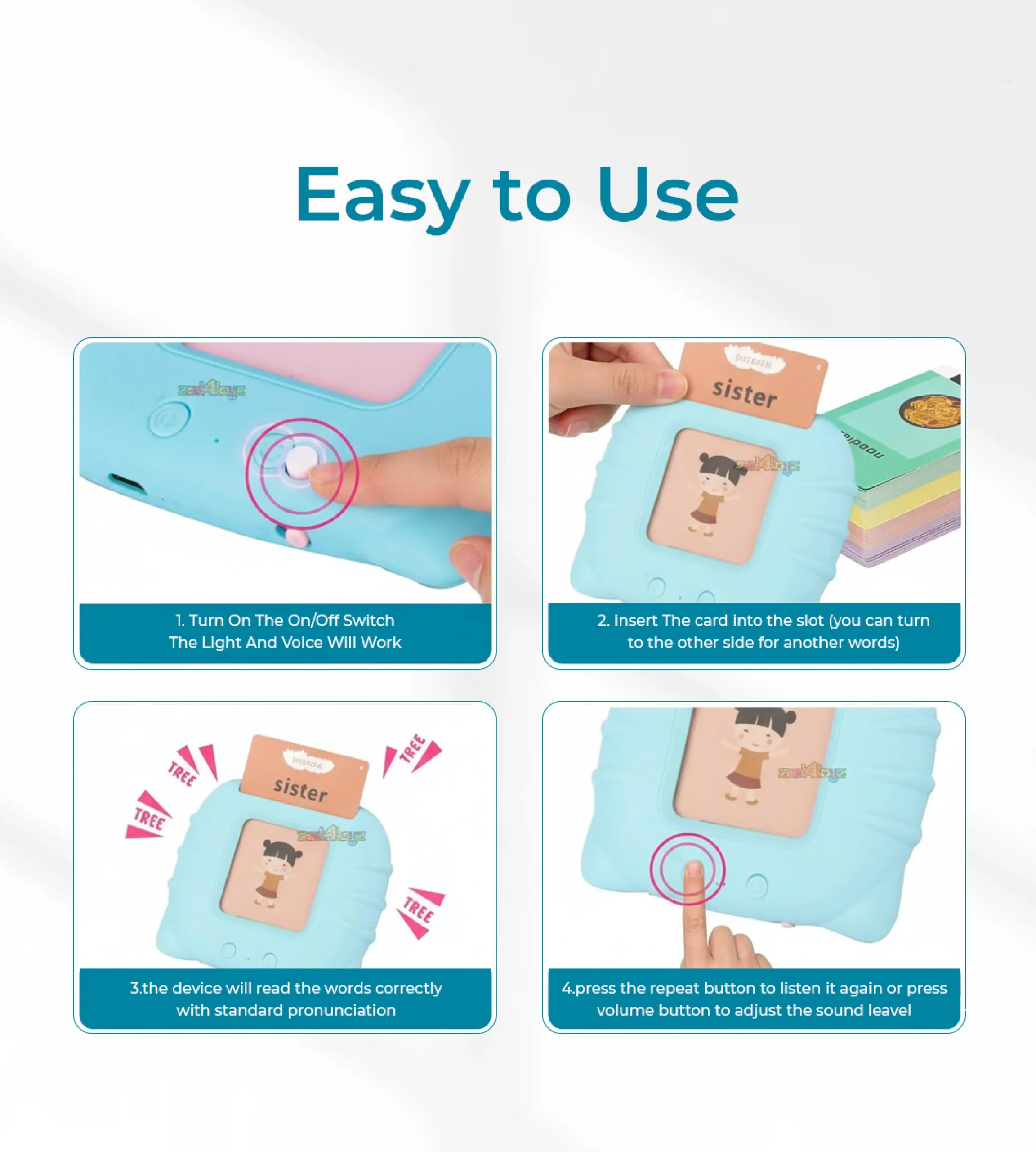 learning-flash-card-educational-toys-lianokids Talking Flash Cards educational toys, liano kids